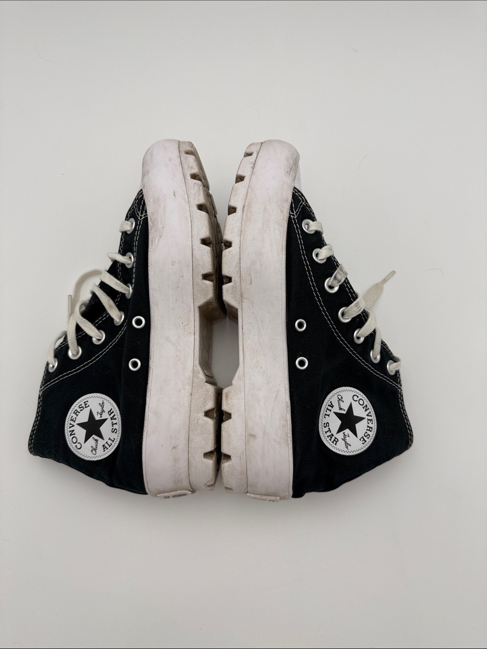Bundle of Alexander McQueen Pastel Blue Sneakers with Pink Heel Tab and Converse - Picture 12 of 16